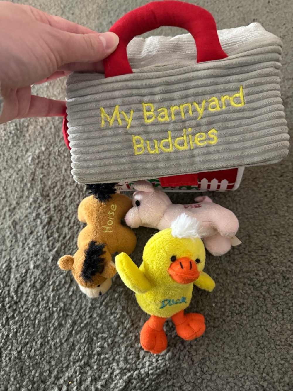 Baby toys Barnyard Buddies Plush Farm Toy - coffee teething, and bird plush
